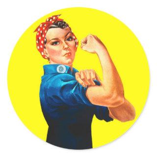 Rosie the Riveter - We can do it, Cultural Icon Classic Round Sticker