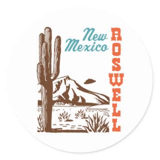 Roswell New Mexico Classic Round Sticker