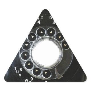 Rotary Phone Triangle Sticker