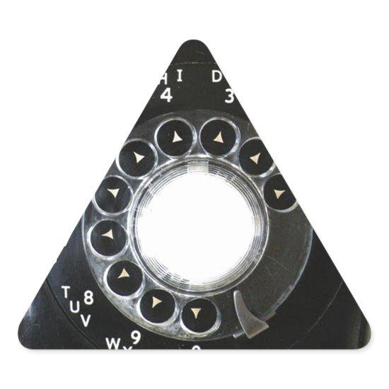 Rotary Phone Triangle Sticker