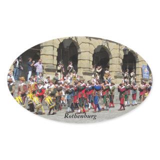 Rothenburg, Germany Oval Sticker