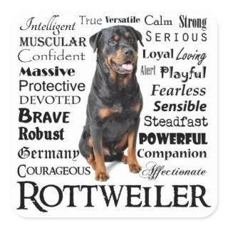 Rottie Traits Stickers