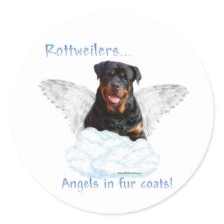 Rottweiler Angel Sticker