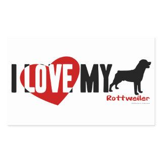 Rottweiler Rectangular Sticker