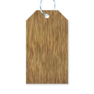 Rough Faux Wood Background in Natural Color Gift Tags