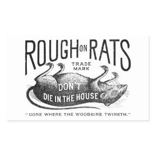 "Rough on Rats Advertisement" Sticker Set