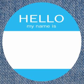 Round Circle Hello My Name Is Classic Round Sticker