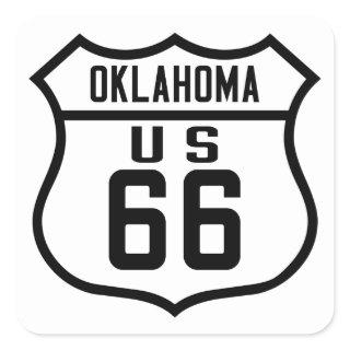 Route 66 - Oklahoma Square Sticker