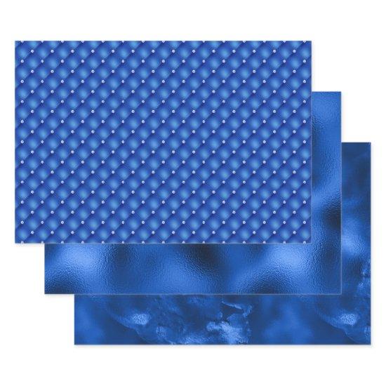 Royal Blue Foil Hanukkah  Sheets