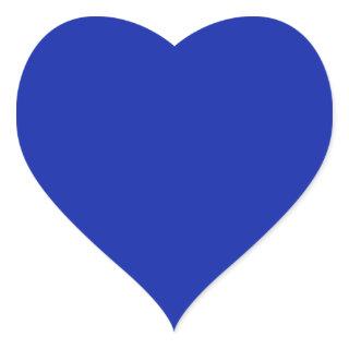 Royal Blue   Heart Sticker