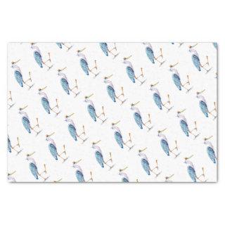 Royal Blue Heron Tissue Paper