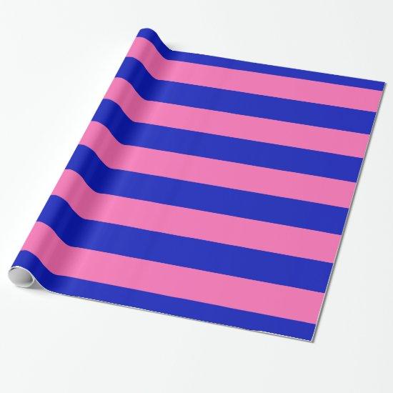 Royal Blue, Hot Pink #2 XL Preppy Stripe 1X
