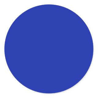 Royal Blue Round Sticker