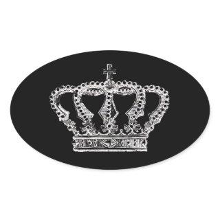 Royal Crown [Dark] Oval Sticker