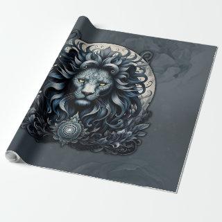 Royal elegance, a majestic gaze ornate lion's head