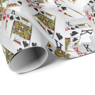 "Royal Layer: A Stack of Kings Poker Cards"