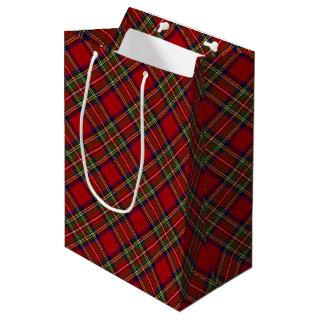 Royal Stewart Tartan Plaid Scottish Pattern Medium Gift Bag