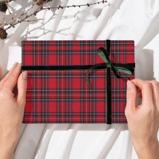 Royal Stewart Tartan Red Plaid  Sheets