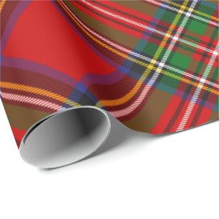 Royal Stewart Tartan Rotated