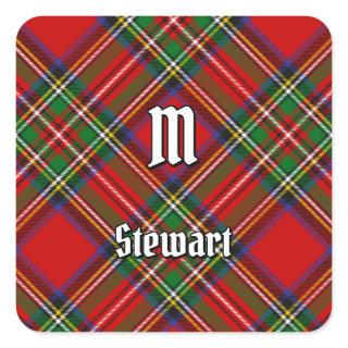 Royal Stewart Tartan Square Sticker