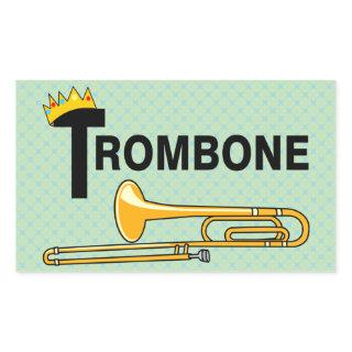 Royal Trombone Rectangular Sticker