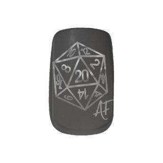RPG Crit AF | Fantasy Tabletop Retro Gamer Dice Minx Nail Art