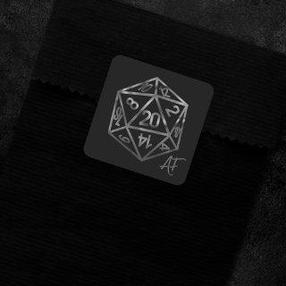 RPG Crit AF | Fantasy Tabletop Retro Gamer Dice Square Sticker