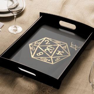 RPG Crit AF | Gold Fantasy Tabletop PnP Gamer Dice Tissue Paper