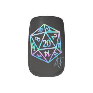 RPG Crit AF | Holo Fantasy Tabletop PnP Gamer Dice Minx Nail Art
