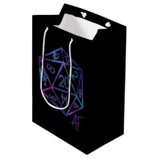 RPG Crit AF | Nebula Fantasy Tabletop Gamer Dice Medium Gift Bag