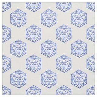 RPG Dice | Blue Fantasy Retro Tabletop PnP Gamer Fabric