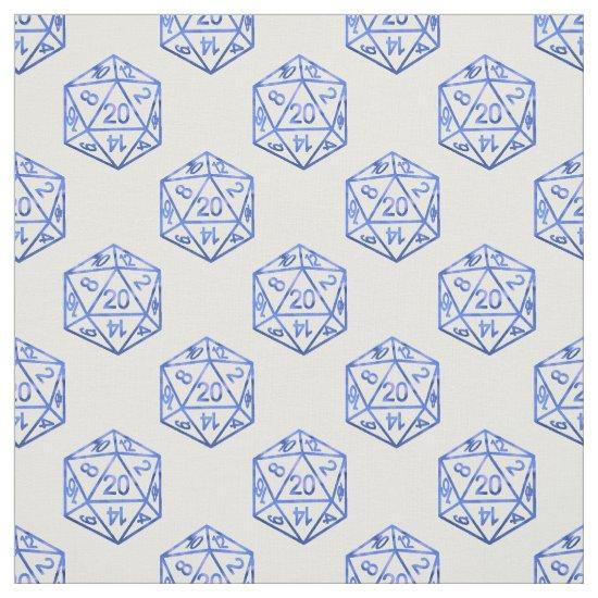 RPG Dice | Blue Fantasy Retro Tabletop PnP Gamer Fabric