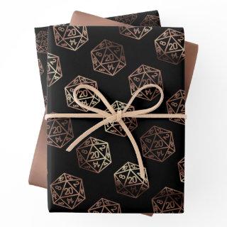 RPG Dice | Copper Fantasy Retro Tabletop PnP Gamer  Sheets