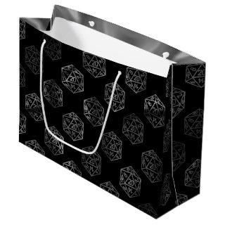 RPG Dice | Fantasy Old School Tabletop Retro Gamer Large Gift Bag