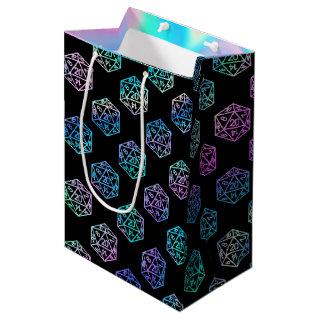 RPG Dice | Holo Fantasy Retro Tabletop PnP Gamer Medium Gift Bag