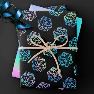 RPG Dice | Holo Old School Tabletop PnP Roleplayer  Sheets