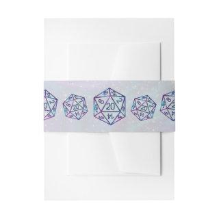 RPG Dice | Nebula Fantasy Retro Tabletop PnP Gamer Invitation Belly Band