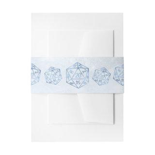 RPG Luxe | Blue Sheen Fantasy Tabletop Gamer Dice Invitation Belly Band