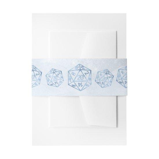 RPG Luxe | Blue Sheen Fantasy Tabletop Gamer Dice Invitation Belly Band