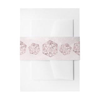 RPG Luxe | Mauve Sheen Fantasy Tabletop Gamer Dice Invitation Belly Band