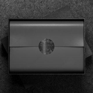 RPG Luxe | Onyx Fantasy Tabletop Gamer Dice Custom Classic Round Sticker