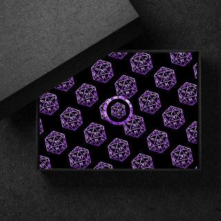 RPG Purple Pattern | PnP Tabletop Role Player Dice Tissue Paper