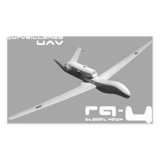 RQ-4 Global Hawk Rectangular Sticker