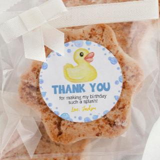 Rubber Duck Labels Birthday Baby Shower