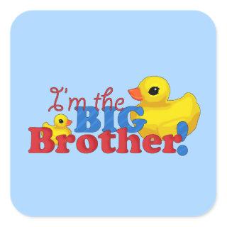 "Rubber Duckies - Big Brother" Square Sticker