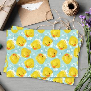 Rubber Ducks Bath Pattern Tissue Paper