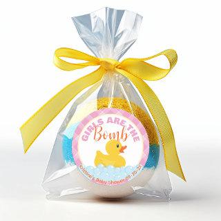Rubber Ducky Bath Bomb Baby Shower Sticker – Class