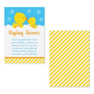 Rubber Ducky Yellow and Blue Display Shower Enclosure Card