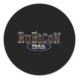 Rubicon Trail Off Road Lake Tahoe California Classic Round Sticker