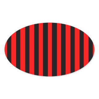 Ruby Black Oval Sticker